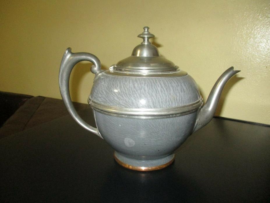 Circa 1900 Graniteware Coffee Pot