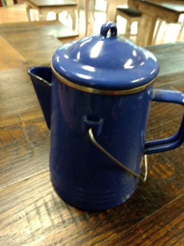 Granite Ware Vintage Blue Speckled Tea/Coffee Pot
