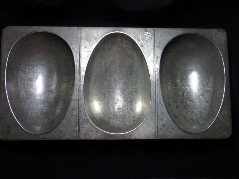 Vintage Chocolate Mold Extra Large Egg Bartons solid frame