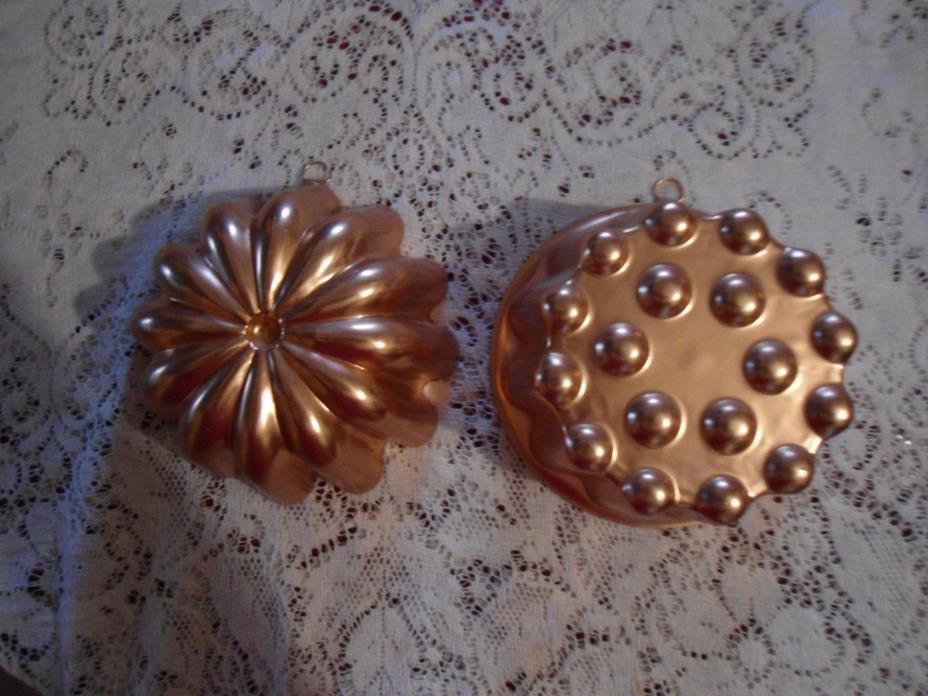 Vintage mirro - COPPER COLOR MOLDS - SET OF 2 - EXCELLENT CONDITION