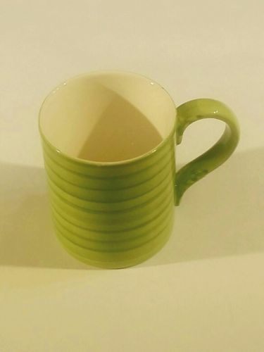 Gibson housewears coffee mug green stripped