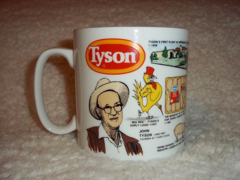 Tyson Chicken 1985 Coffee Mug 50 Year Anniversary Springdale Arkansas
