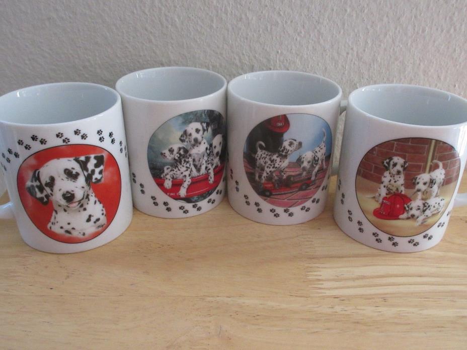 The Darling Dalmatian Mug Princeton Gallery Collection Set of 4 New Dogs