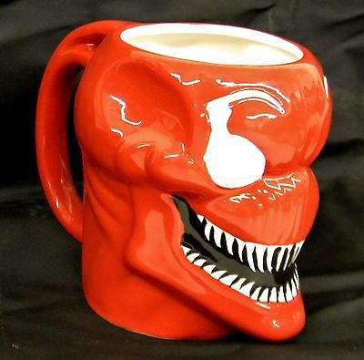 MARVEL Comics SPIDER-MAN Red Venom Carnage 16-oz. 3D Molded-Head MUG Coffee Cup