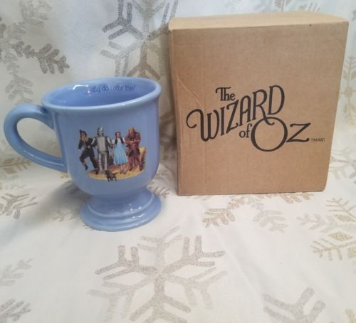 Wizard Of Oz Wishes Really Do Come True Dorothy Blue Pedestal Coffee Cup Mug