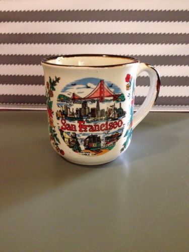 Vintage Retro San Francisco Coffee/Tea Ceramic Mug