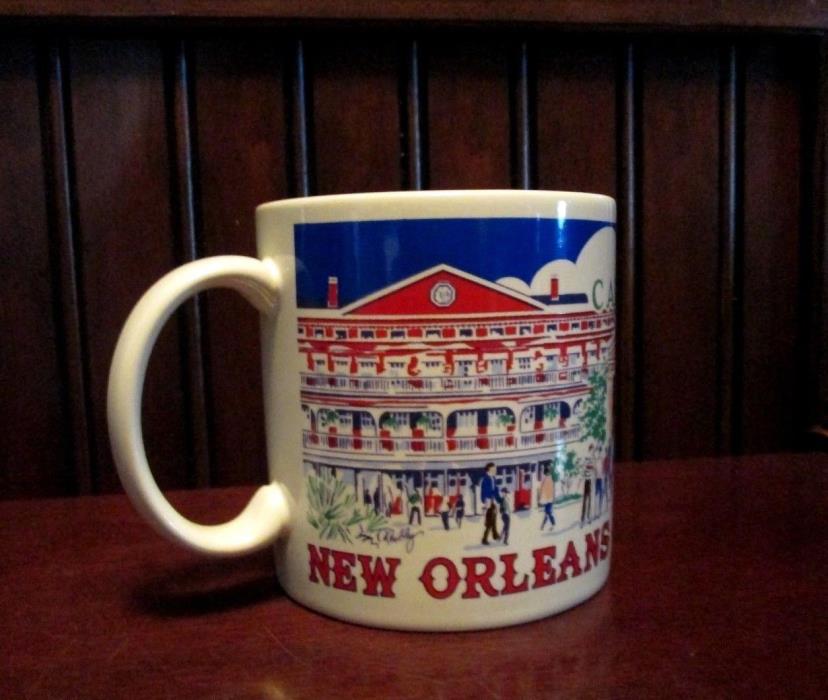 New Orleans Mug Cup Souvenir CAFE DU MONDE  YOUNGBERG & CO Mug 1996