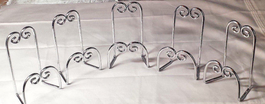 Metal Napkin Holder Swirl Design Weddings Mail Home Decor Special Event Lot of 5
