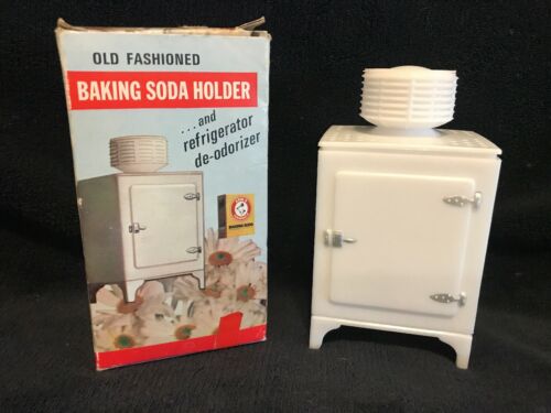 Vintage Old Fashioned Refrigerator Baking Soda Holder Deodorizer