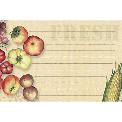 Lang Fresh From The Farm Recipe Card by Susan Winget, 4