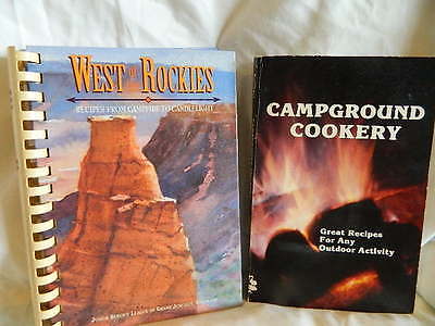 1994 West of the Rockies cookbook First Edition, 1989 Campground Cookery