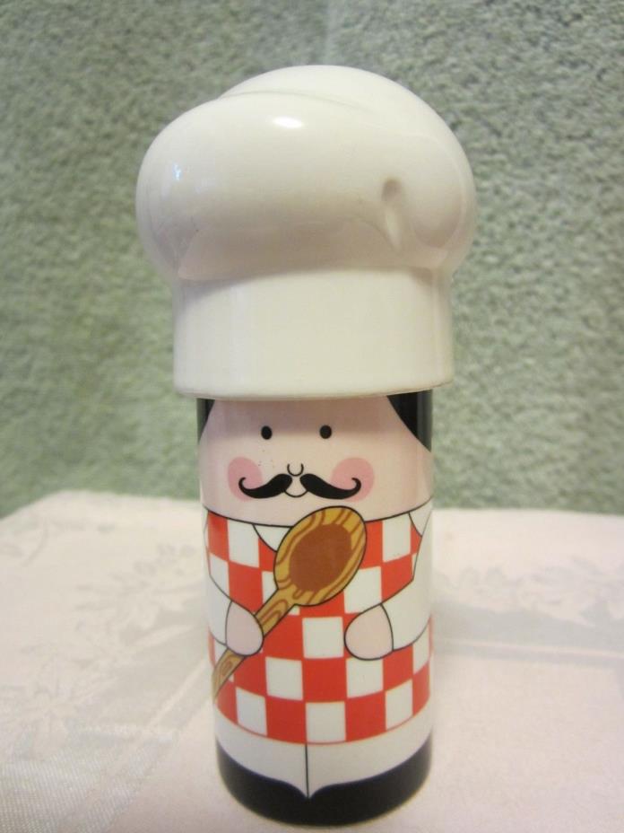 2 PC CHEF ANDRE SALT AND PEPPER SHAKER SET BY AVON