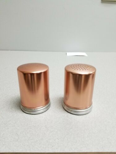 Copper Colored Aluminum Salt & Pepper Shakers+