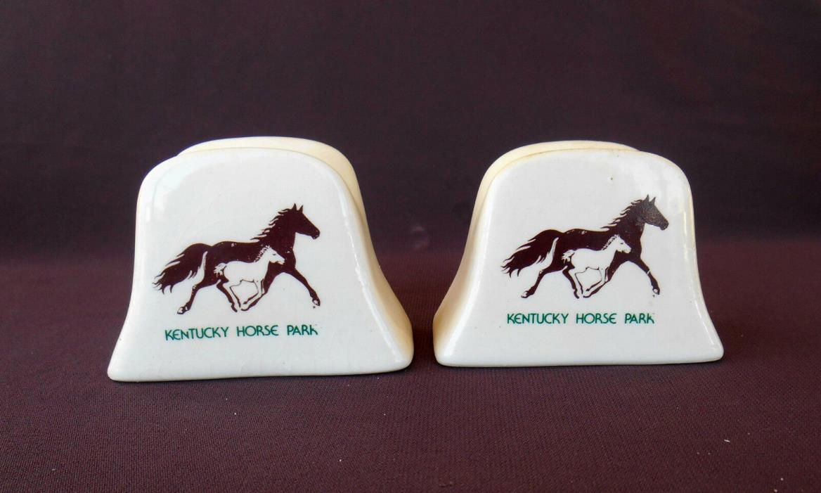 KENTUCKY HORSE PARK Souvenir SALT & PEPPER SHAKERS