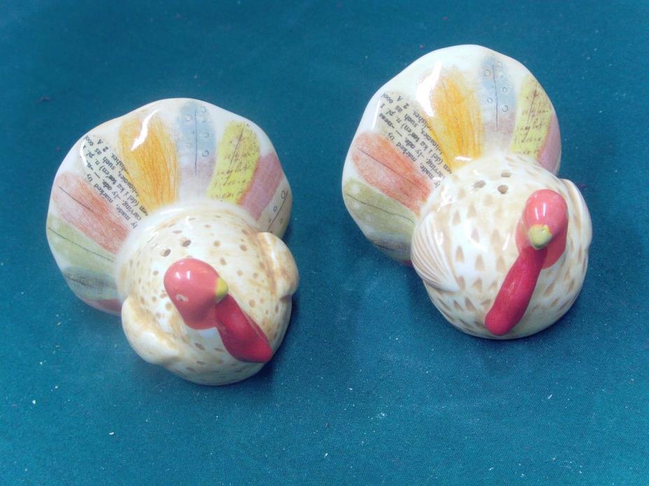 Thanksgiving Turkeys Salt and Pepper Shakers