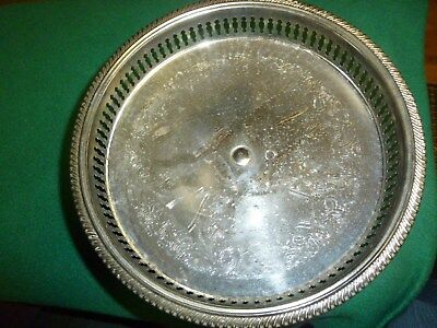 Silver Pedestal Tray - 9