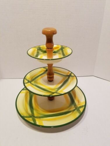 retro tiered serving tray vegetable tray stackable
