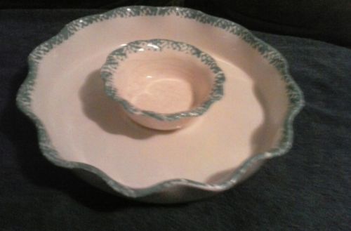 Chip / Snack Serving Tray With Dipping Bowl