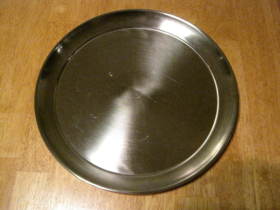 Vintage ONEIDA 18/8 Stainless Steel Round 12” Serving Tray Platter