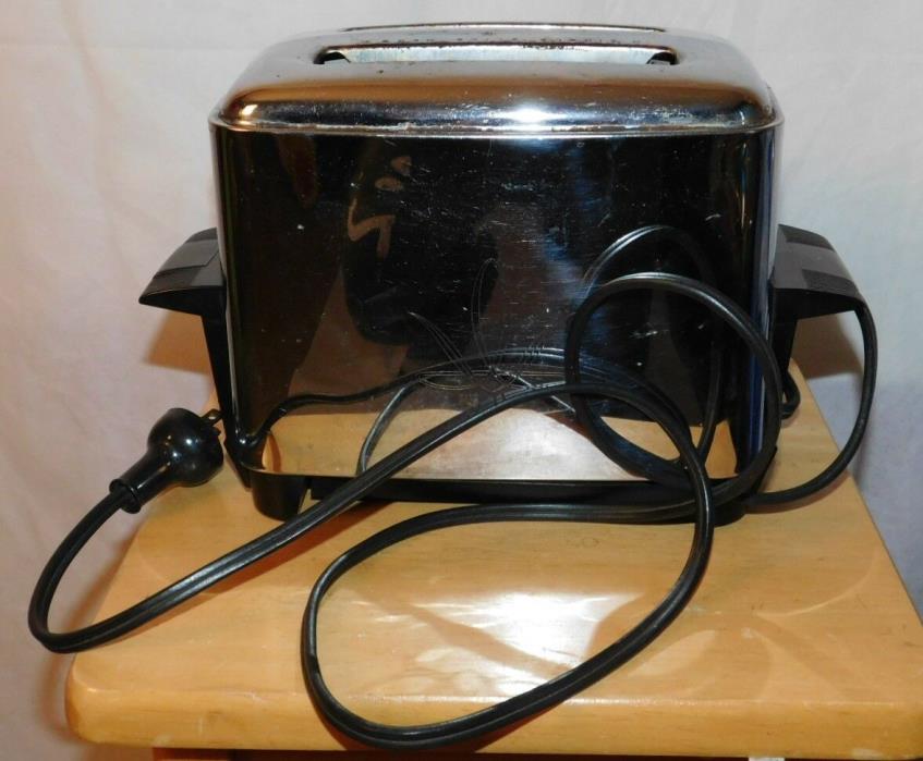 Vintage 1950's/60's PROCTOR Chrome E-1492 Toaster Mid Century Etched