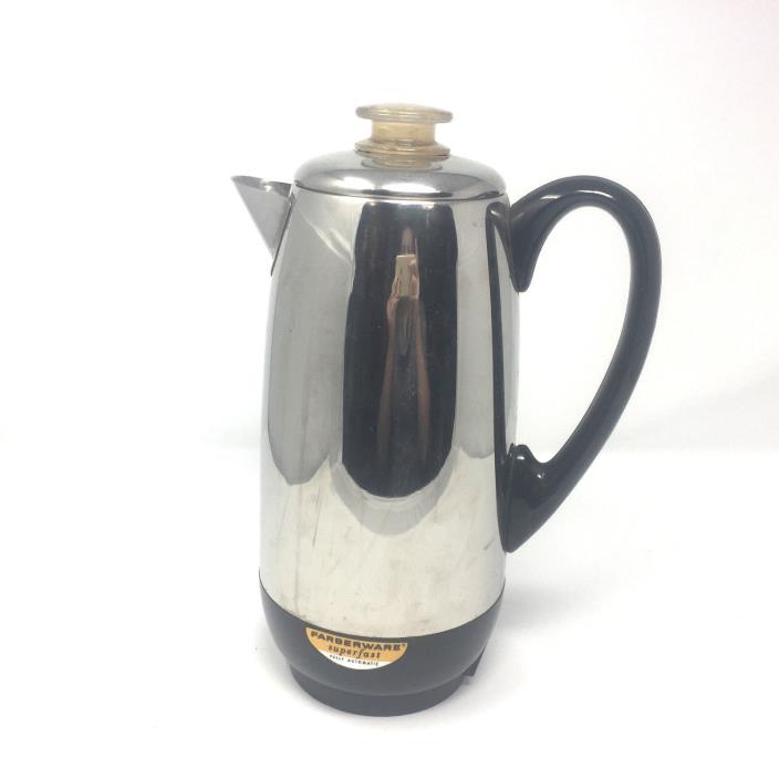 Farberware Superfast 12 CUP Coffee Perocolator Model 142 Tested Works Complete