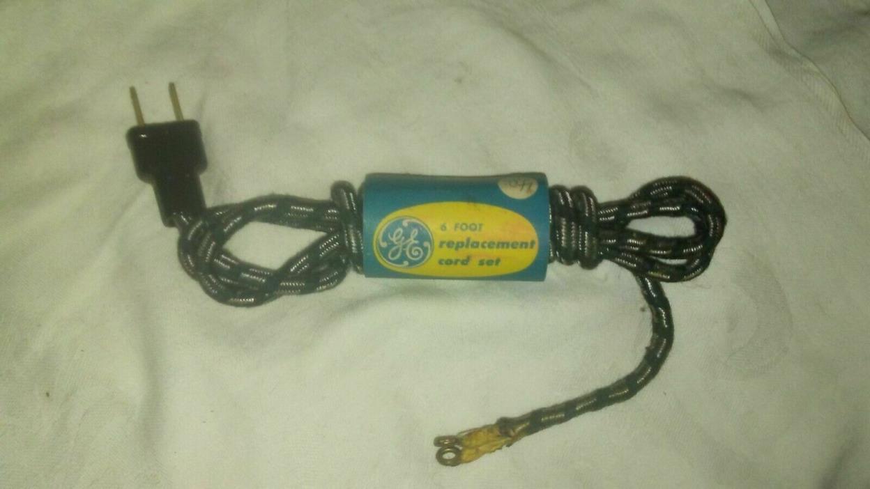 Vintage GE Replacement Cord 6 Foot replacement power cord NEW IN PACKAGE