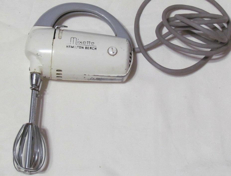 Vintage Hamilton Beach MIXETTE Hand Mixer, 3 Speeds with beaters