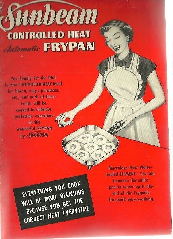 a1 - 1953 SUNBEAM CONTROLLED HEAT AUTOMATIC Electric FRYPAN User Guide RECIPES