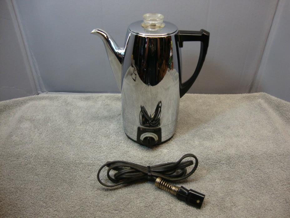 Vtg mid century Sunbeam model AP electric percolator coffee maker coffee pot