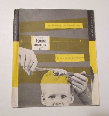 Vintage RAYCINE HAIR CUTTING SET CLIPPER COMPANY OWNERS MANUAL