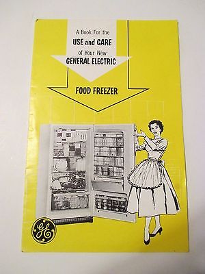 Vintage GENERAL ELECTRIC GE FOOD FREEZER Use & Care OWNERS MANUAL