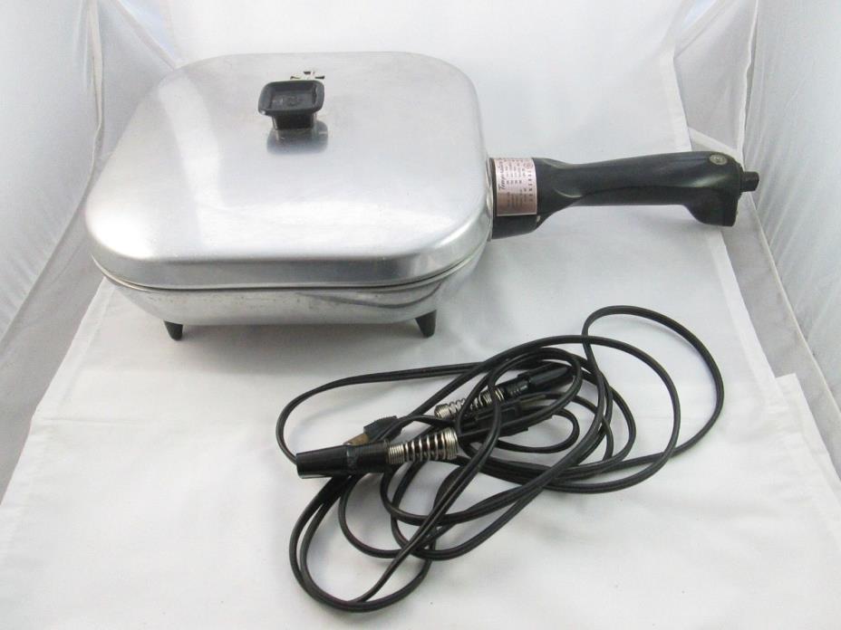 Vintage GE Automatic Electric Frying Pan Skillet Model S2D - Working