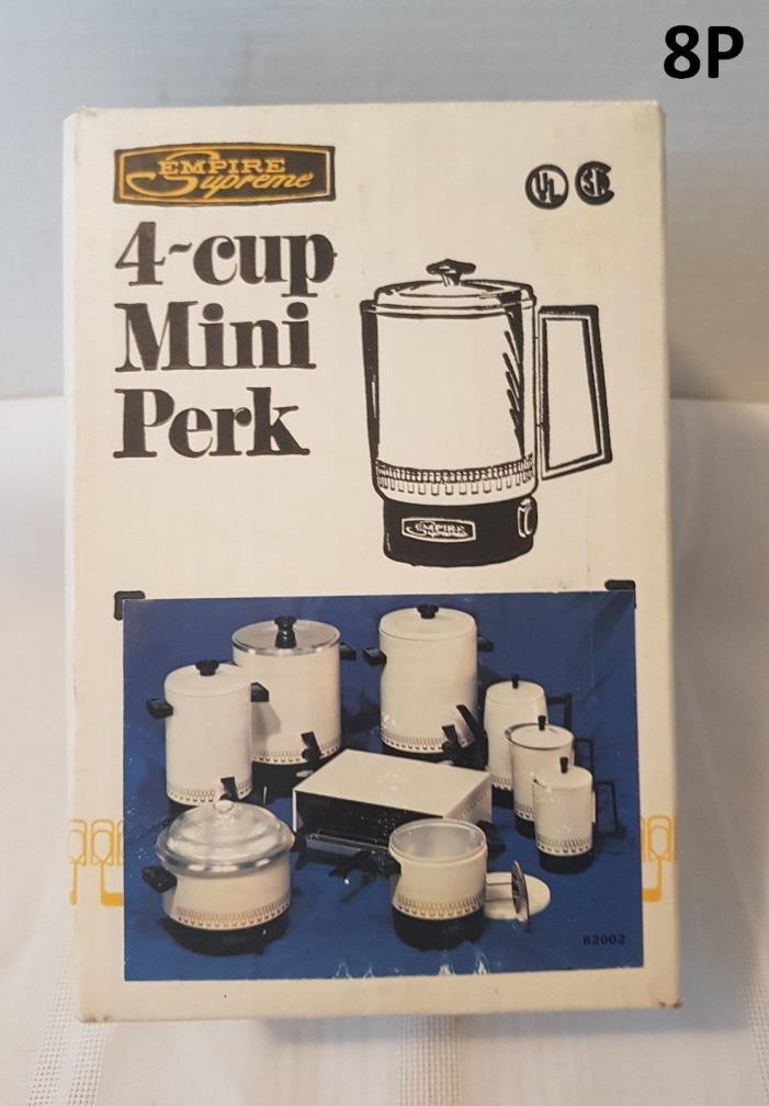 Vintage Empire Supreme 4-Cup Mini Perk NIB
