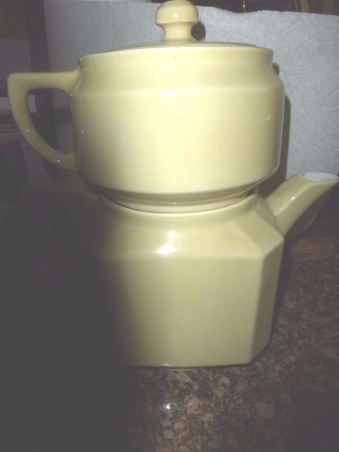 Vintage ceramic FOLGERS drip coffeepot coffee pot coffee maker  or TEAPOT