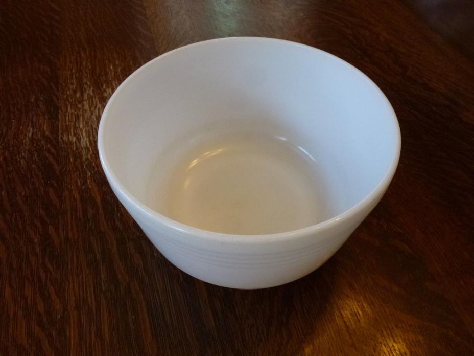 white glass 3 quart 10 ribbed mixer bowl for Hamilton Beach stand mixer