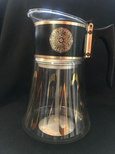 Vintage David Douglas Flameproof Glass Coffee Pot 8 Cup with Lid Carafe