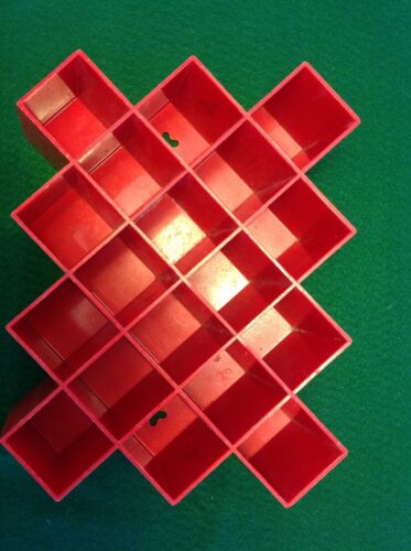 Vintage Red COPCO Honeycomb Danish Mid Century Retro Spice Rack LUBGE-RANDEL