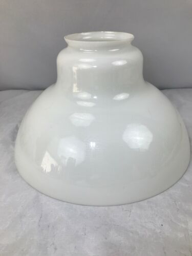 Vintage Milk Glass Pendant Shade White Glass Mid Century Modern Shade 4” Fitter
