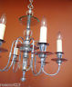 Vintage Lighting antique 1930s chrome chandelier   Dashing Extraordinary