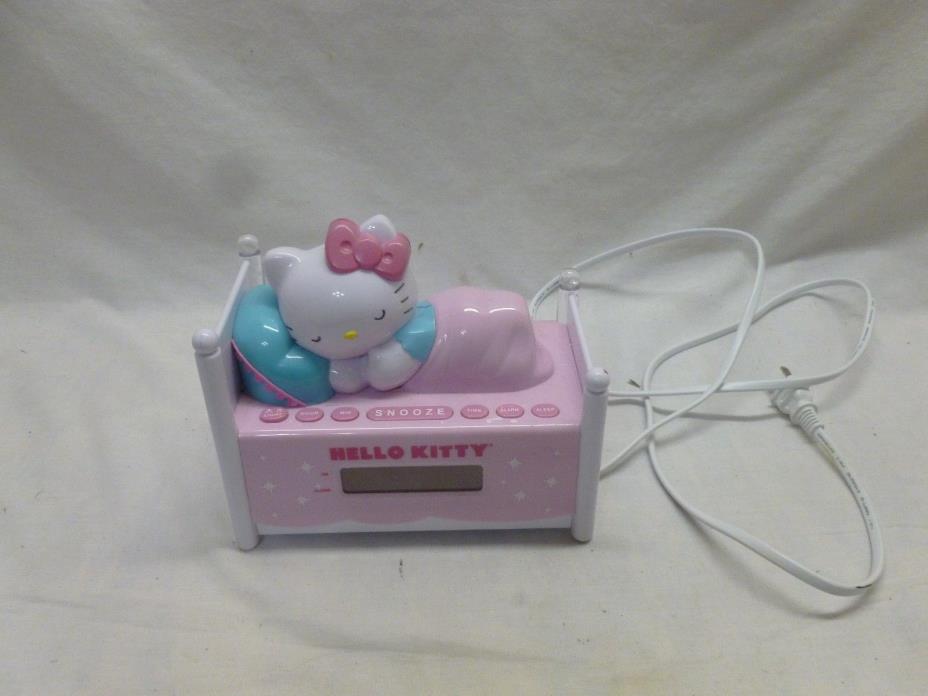 Hello Sleepy Kitty Bed Alarm Clock Radio KT2052