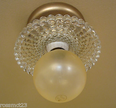 Vintage Lighting antique 1930s 1 bulb fixture. Ideal for closet