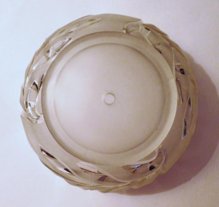 Vintage Clear Thick Ceiling Light Glass Fixture Globe