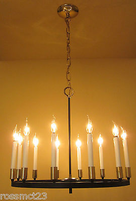Vintage Lighting 1970s mod chandelier by Progress
