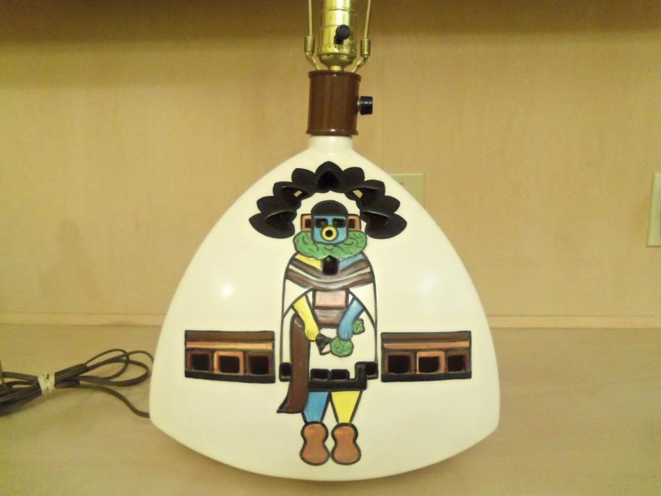 Yankee Doodle Dandee Table Lamp New Mexico Native American Kachina DollTriangle