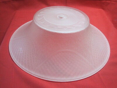 Vintage CEILING LIGHT LAMP FLUSH MOUNT Antique?  Textured Glass 12 1/4