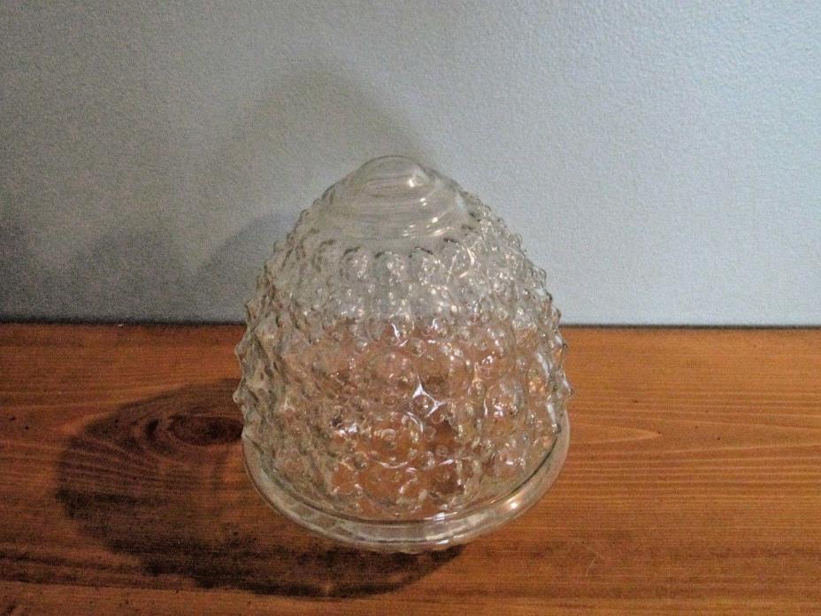 Vintage Bubble Clear Glass Ceiling Light Globe (Lot G)