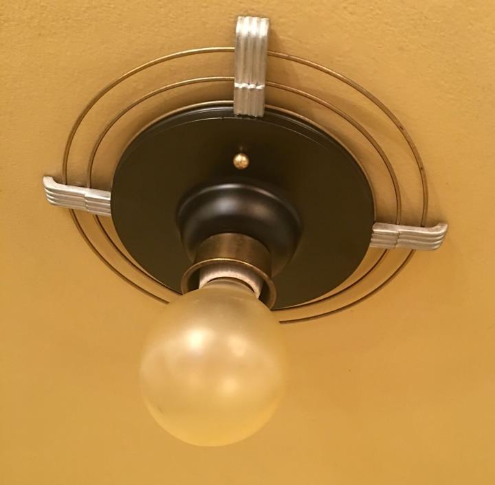 Vintage Lighting 1930s Moderne hall fixture