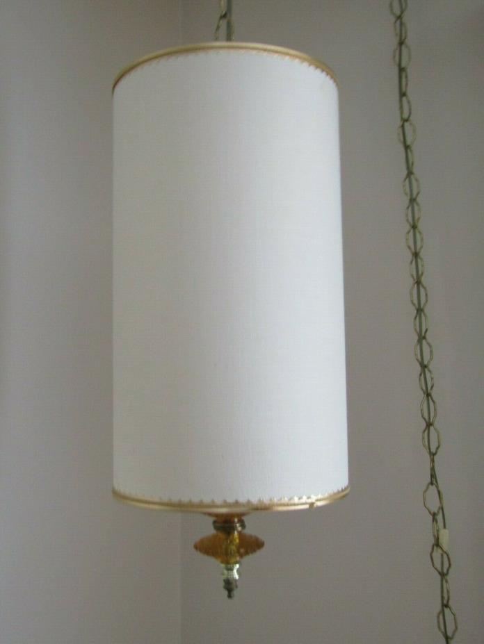 Vintage Retro Mid Century Swag Ceiling Lamp Light