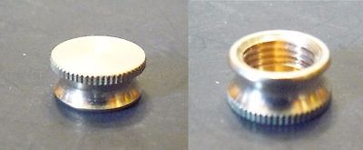 2 Solid Brass Pipe / Bracket Caps 1/8