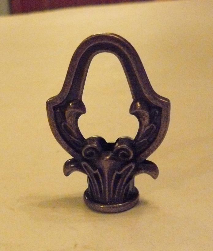 Antique Brass Plated Fancy Loop Finial 1/8